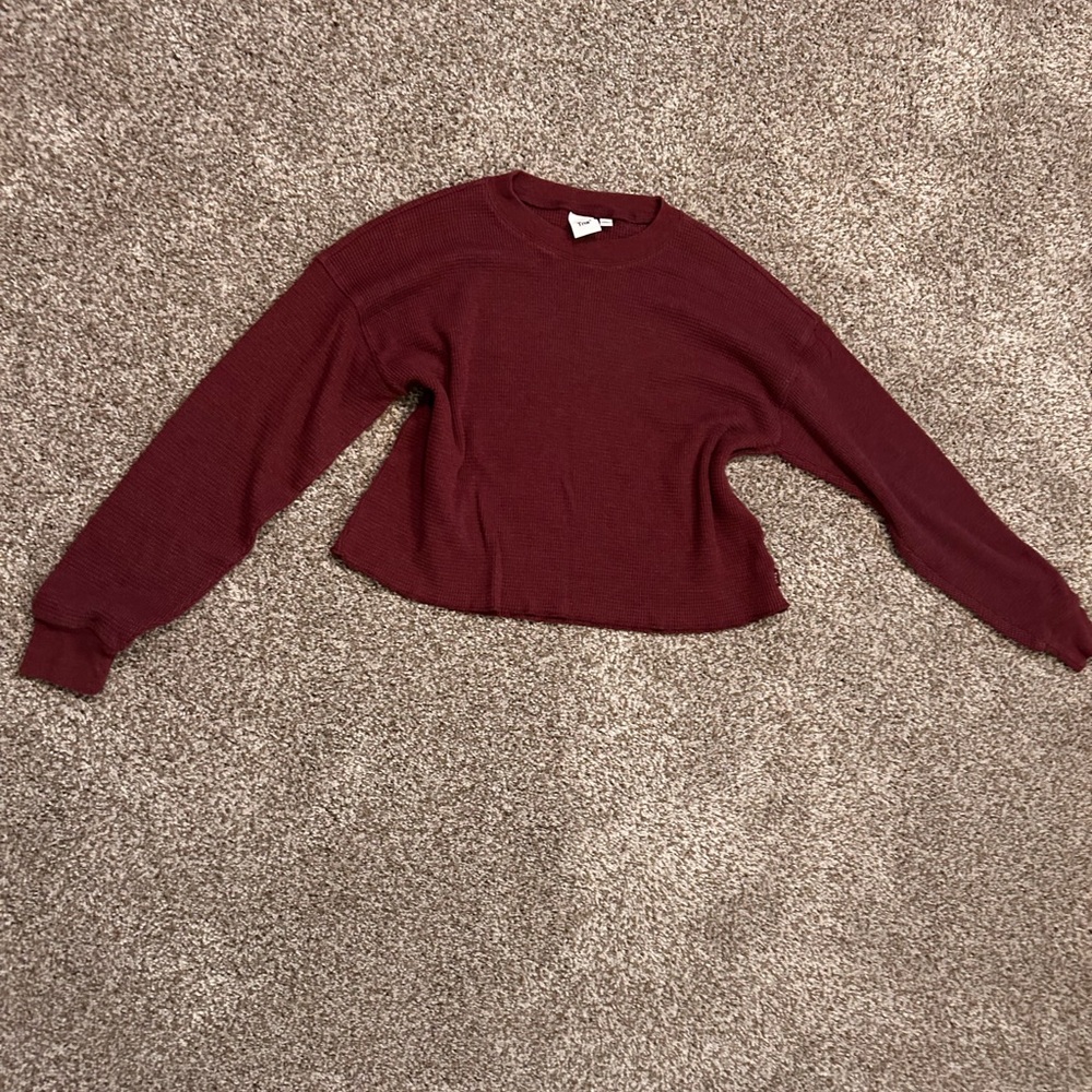 TNA Deep Red Knit Top